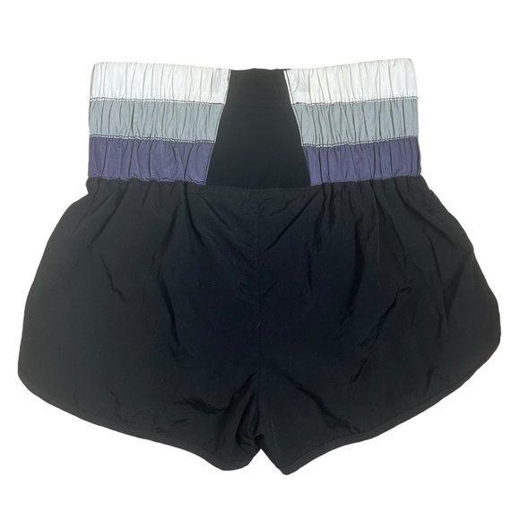 Free People Movement The Way Home Black Gradient Stripe Shorts - Picture 4 of 15